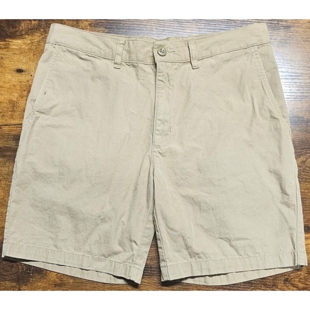 Patagonia Worn Wear Golf Beige Chino Shorts Organic Cotton Men's Size 32x8